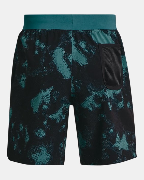 Men's Project Rock Woven Printed Shorts in Green image number 9